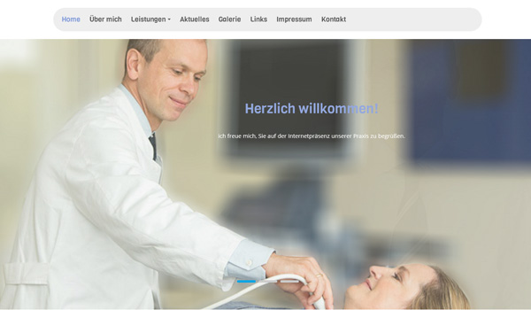 Website Praxis für Innere Medizin, Endokrinologie und Diabetologie